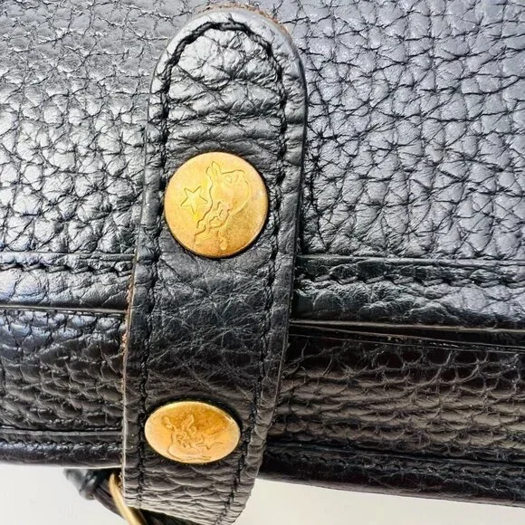 IL Bisonte Vintage Leather double sides Briefcase, Black - Picture 8 of 16